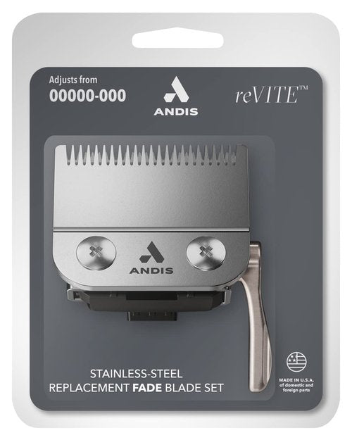 Andis 86015 Fade Clipper Replacement Blade - Durable Stainless Steel Design for Precision Cuts