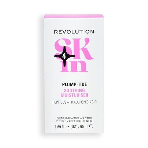 Revolution Skin Plump-Tide Peptide Moisturizer - Calming Hyaluronic Acid Face Cream, 1.69 fl oz