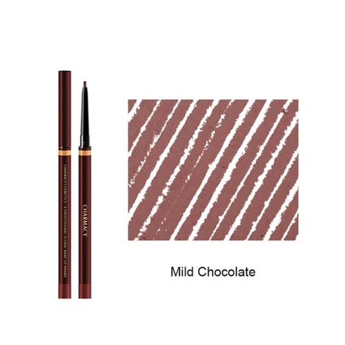 CHARMACY Twist Up Lip Liner Pencil - Waterproof, Smudge-Proof Formula | High Pigment, Vegan | Universal Shades #03