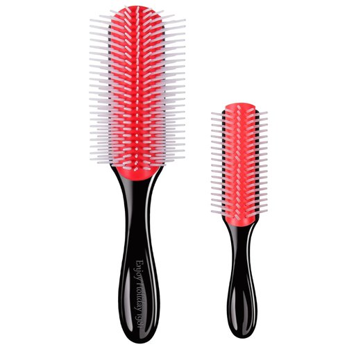 Skiennix Hair Brush Set - 2 PCS Classic Styling Brushes for Curly, Thick Hair | Detangling & Shaping Tools