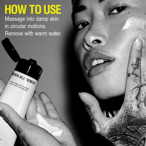 Grown Alchemist Polishing Exfoliant. Gentle Face Smoothing with Pink Grapefruit & Glucomannan Extract, 75mL
