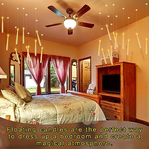 40 Pcs Flameless Floating Candles with Remote Control for Halloween & Holiday Decor