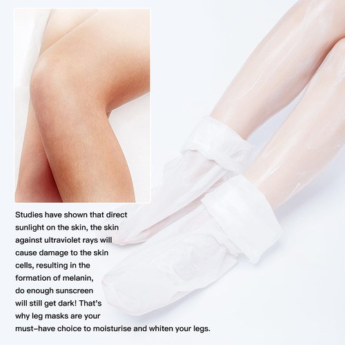 3 Pairs Hydrating Long Leg Feet Mask,Long Leg Feet Masque,Feet Peeling Mask,Moisturizing Nourishing Exfoliating Foot Mask for Women
