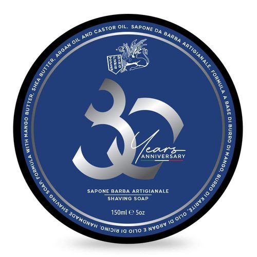 TFS 80th Anniversary Shaving Soap Cream – Artisan Men’s Shaving Soap Made in Italy, Citrus Floral Woody Fragrance, Rich Protective Lather, Moisturizing Formula for Smooth Shave – 150ml