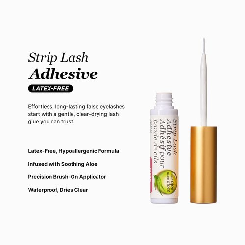 KISS Lash Adhesive - 24HR Clear Lash Glue for Long-Lasting Wear | Perfect for Strip & Cluster Lashes