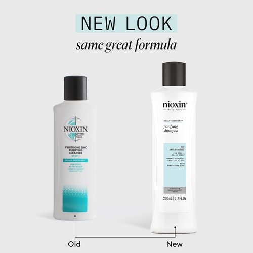 Nioxin Scalp Recovery Purifying Shampoo - Anti-Dandruff Solution for Itchy, Flaky Scalp | Pyrithione Zinc Formula