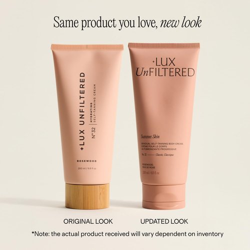 Lux Unfiltered N°32 Summer Skin Self Tanner - Hydrating Gradual Lotion with Shea Butter & Squalane | Non-Sticky, Natural Finish - Rosewood