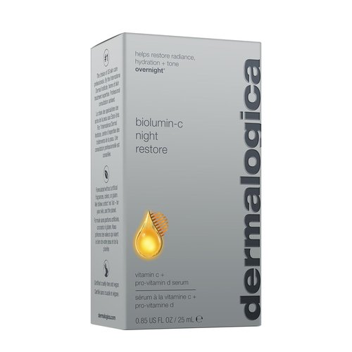 Dermalogica BioLumin-C Night Restore Serum - Vitamin C for Overnight Hydration & Barrier Repair | 0.85 fl oz