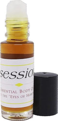 Obsession Scented Body Oil for Men - Roll-On Fragrance in Brown - 1/8 oz. Size