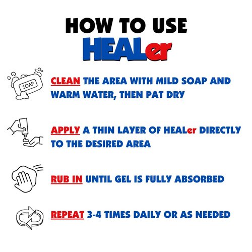 HEALer Tattoo Aftercare Gel - Aloe & Vitamin E Tattoo Moisturizer for New Tattoos, Fast-Absorbing, Non-Greasy Care for All Tattoos & Piercings, Gentle on Sensitive Skin, Travel Size, 3oz