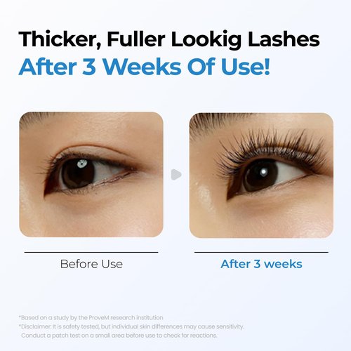 Seapuri Lashrum Eyelash Enhancing Serum | Lash Growth Serum with Caffeine, Peptide & Biotin | for Longer, Fuller Lashes | Dual Brush for Precise & Full Application | Non-Irritating, Daily Use