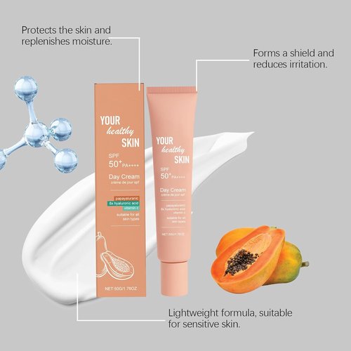 Skiennix Lightweight Moisturizing Cream - Breathable Hydrating Sunscreen SPF 50 | 1.76 oz Daily Skin Protection