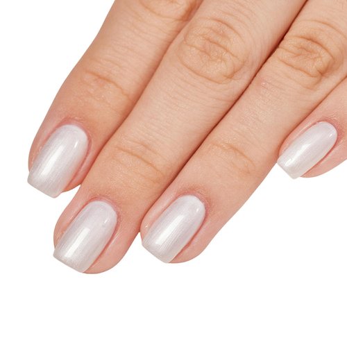 MEMEDA Pearl White Glitter Gel Polish - 8ML Shimmer Mermaid Soak Off UV Gel for Salon & DIY Manicure