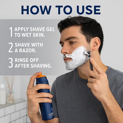Regine Switzerland Fragrance-Free Shaving Gel - Sensitive Skin Protection & Smooth Glide, 7 oz