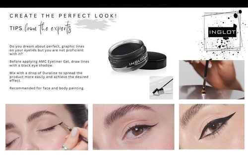 Inglot Eyeliner Bundle - AMC Eyeliner Gel 90, AMC Eyeliner Gel 77 and Brush 30T (3-piece)