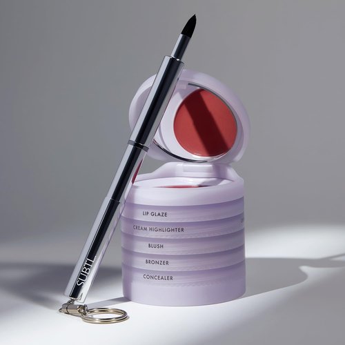 Subtl Beauty Retractable Lip Brush – Sleek, Travel Lip Brush Keychain for Precise Application