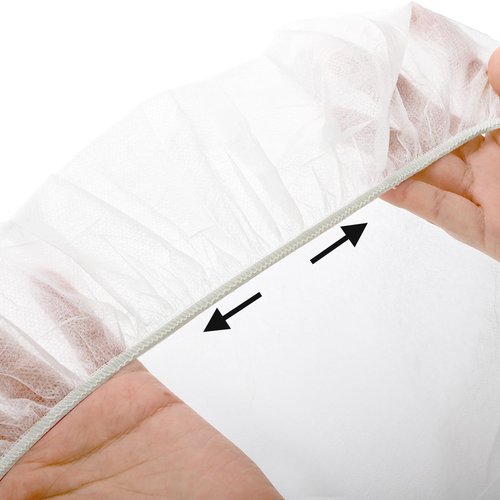 DEAYOU 30 PCS Disposable Fitted Massage Table Sheets, Elastic Spa Bed Covers, Breathable Non Woven Fabric Massage Table Protector for Tattoo, Hotel, Beauty Salon, Facial, Esthetician, 35" x 86", White