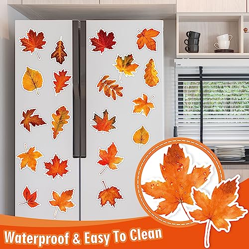 Fall Refrigerator Magnets 20-Piece Maple Leaf Thanksgiving Decor Set