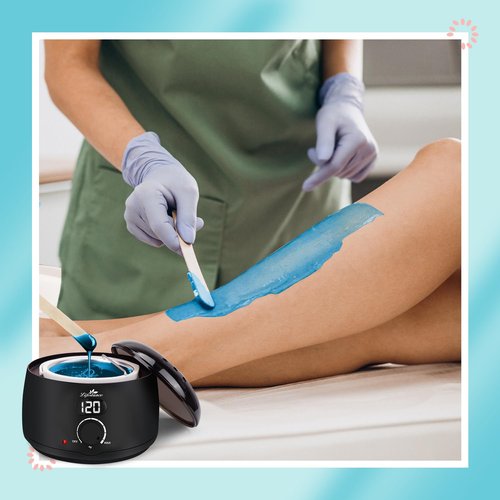 Lifestance L2 Digital Wax Warmer Machine - 500ml/14oz Fast-Heating for Hard Wax Beads, Hair Removal at Home, Professional for Brazilian, Bikini, Face, Body & Eyebrow
