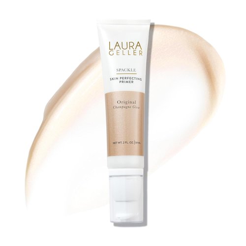 LAURA GELLER NEW YORK Spackle Primer - Champagne Glow - Super-Sized 2 Fl Oz Hyaluronic Acid Primer for Mature Skin