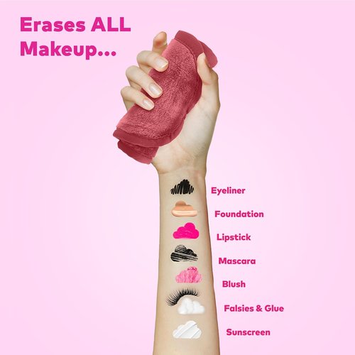 MakeUp Eraser Mini PRO 5-Pack Gift Set - Effortlessly Remove All Makeup With Just Water | Includes Waterproof Mascara, Eyeliner, Foundation, Lipstick, and More