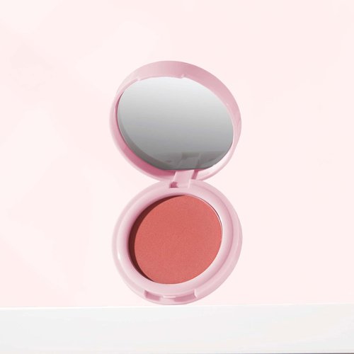 Mally Beauty Bulletproof Powder Blush - Confident Coral - Long-Lasting Matte Finish Compact Blush