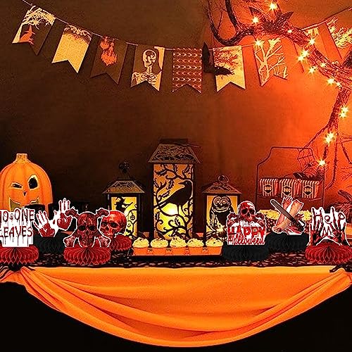 Halloween Table Decorations 9pcs Honeycomb Centerpieces Party Supplies