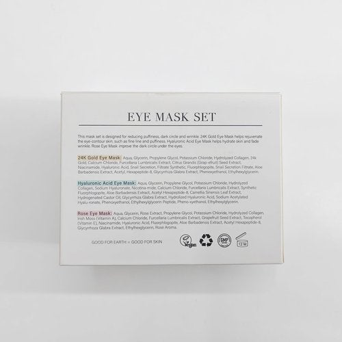 PEAUAMIE Under Eye Patches Gold and Hyaluronic Acid for puffy eyes,Rose Eye Masks for Dark Circles and Puffiness skin care Smooth Wrinkles products 30 Pairs