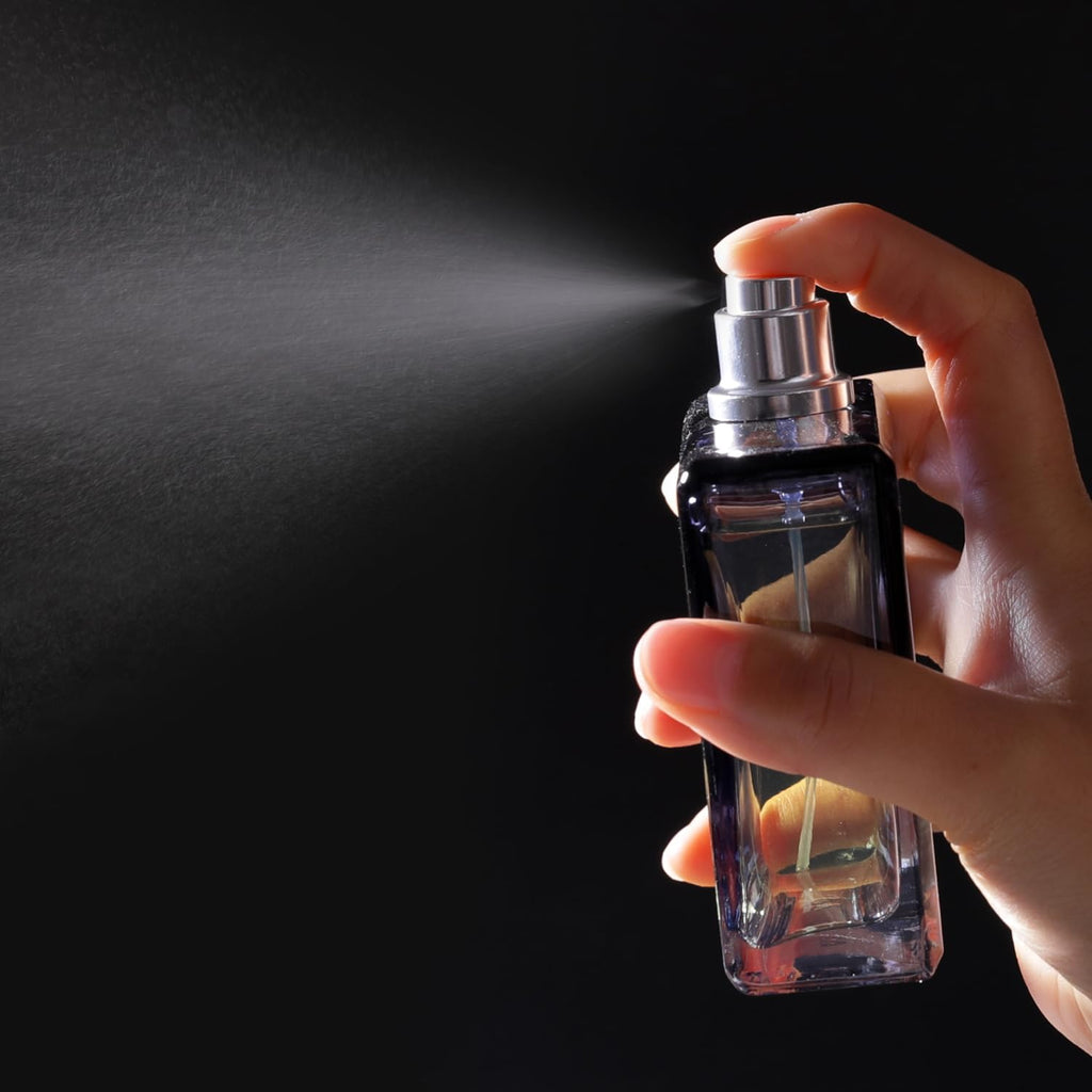 Yerpkefey 100ml/3.4 Oz Glass Spray Bottle Perfume Atomizer,Empty Refillable Perfume Spray Bottle with 3 Kinds of Dispenser (A3)
