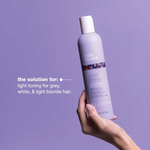 milk_shake Silver Shine Shampoo - Light Purple Formula for Radiant Blonde Hair