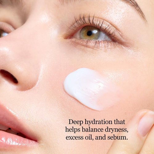 ROUND LAB Birch Juice Moisturizing Cream 2.7 Fl Oz, 48-Hour Deep Hydrating Face Moisturizer with Birch Sap & Vita Hyaluronic Acid for Acne-Prone Skin, Reduces Sebum, Oil, Blackheads, Korean Skin Care