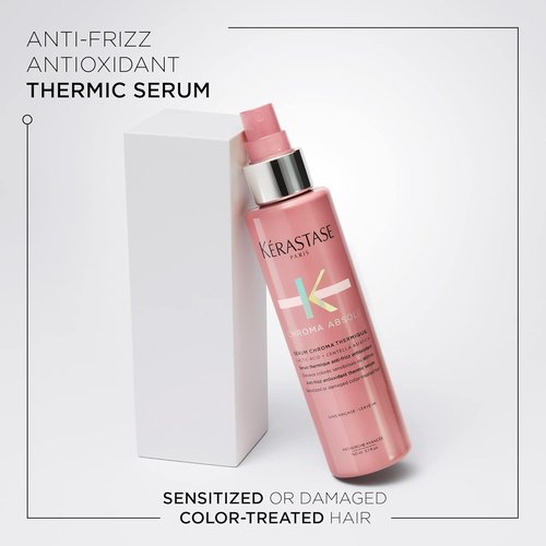 Kerastase Chroma Absolu Hair Serum - Moisturizes Color-Treated Hair with Anti-Frizz & Heat Protection