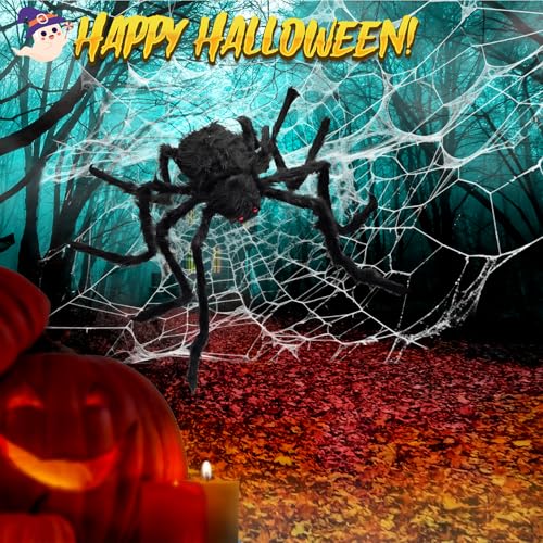 Halloween Light Up Spider Web Outdoor 16.4FT 250 LED Lights - Purple & Orange (Variation B-Purple&Orange)