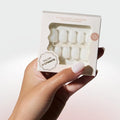 Celebritips Press On Nails - Salon U-ltimate™ | Sheer Milk, Extra Short Round | 32 Nails Kit with Glue & Tabs