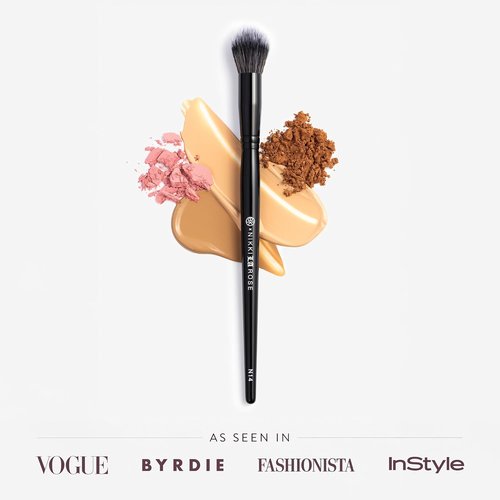 BK Beauty - Nikki La Rose N14 Petite Precision Concealer Brush - Multi-Tasking Tapered Makeup Tool for Under-Eye & Small Areas