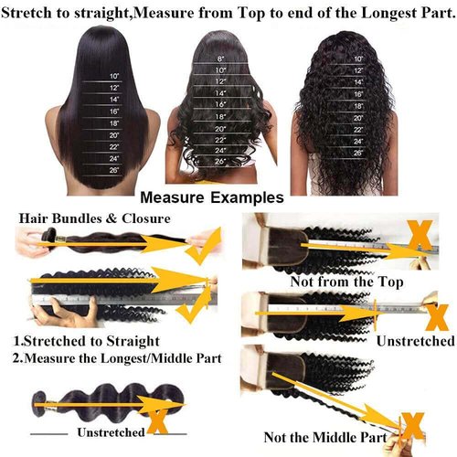 QTHAIR 18A Grade Transparent Hd Lace Closure 150% Density Braizlian Loose Deep Wave Middle Part Lace Closure (16 Inch) 100% Virgin Human Hair Bleached Knots