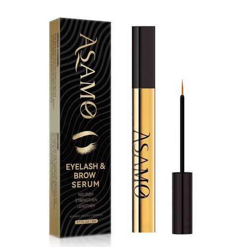 ASAMO Eyelash & Eyebrow Growth Serum - 2-in-1 Enhancer for Thicker, Fuller Lashes - Vegan, Cruelty-Free, 3ml