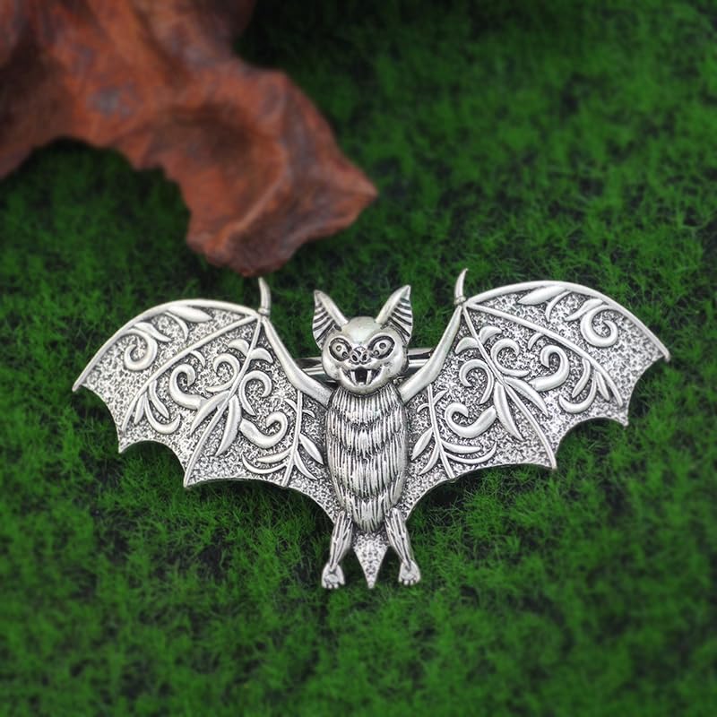 Gothic Bat Hair Clips Set - Halloween Spooky Goth Hair Accessories Design-4