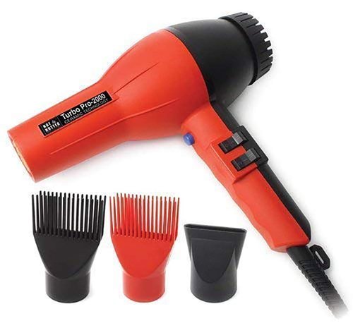 Annie Ceramic Turbo Pro-2000 Hair Dryer - Fast Drying with Ionic Technology | Lightweight Design