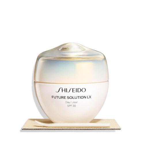 Shiseido Future Solution LX Total Protective Cream SPF 30 - Luxurious Anti-Aging Day Cream for All Skin Types - Non-Comedogenic