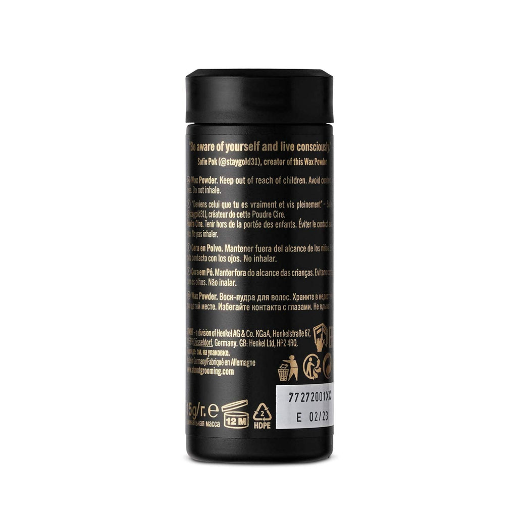 STMNT Grooming Goods Wax Powder - 0.53 oz | Semi-Matte Finish | Added Grip & Volume | Medium Control