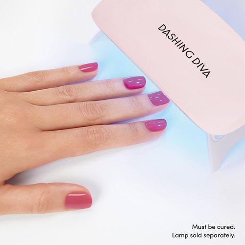 Dashing Diva Glaze Nail Strip 3-in-1 Kit - Best of Reds - Long Lasting, Chip Resistant, Semi-Cured Gel Nail Strips - Contains 96 strips, 3 prep pads, 3 manicure sticks, 1 nail file