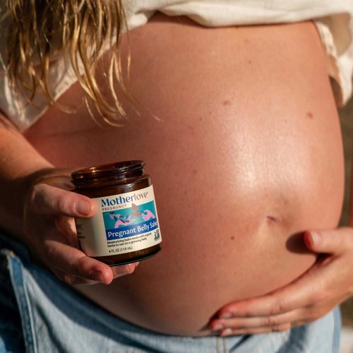 Motherlove Pregnant Belly Salve - Moisturizing Balm for Growing Belly | Non-GMO & Organic (4 oz)