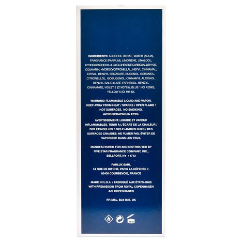 Royal Copenhagen Musk Eau de Cologne Spray for Men - 3.4 Ounce | Invigorating Fragrance