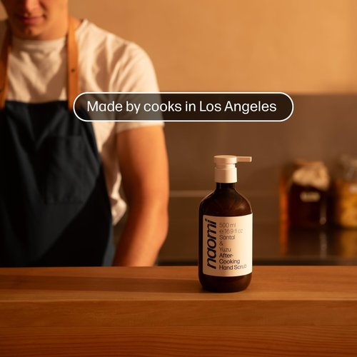 Naomi After-Cooking Hand Scrub | Exfoliating Hand Wash | Odor Neutralizing Kitchen Soap (Bergamot & Pepper)