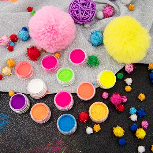 24 Colors Nail Pigment Powder & Eyeshadow Sticks for Nails Art