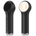 Silicone Facial Cleansing Brush, Portable Electric Face Scrubber with Heat and Vibration, 3 Modes Adjustable, Waterproof IPX6, USB-C Rechargeable, Deep Cleansing, Exfoliating and Massage（Black）