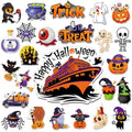 Halloween Cruise Door Magnets Set - 25 Fun Themed Refrigerator & Cabin Decor - Variation: Halloween