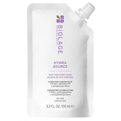 Biolage Hydra Source Deep Treatment Mask - Nourishing & Smoothing Formula for Dry Hair, Aloe Vera & Hyaluronic Acid Infusion