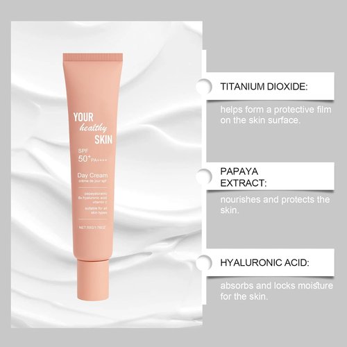 Skiennix Lightweight Moisturizing Cream - Breathable Hydrating Sunscreen SPF 50 | 1.76 oz Daily Skin Protection